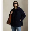 Ralph Lauren Polo Ralph Laurentil kvinder. 211966536001 Melton frakke marineblå (L), Casual, Bomuld