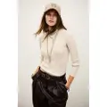 Ba&sh BA&SHtil kvinder. 1H25BANN Banni beige trøje (36), Casual, Bomuld, Lange ærmer