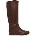 Ralph Lauren Lauren Ralph Laurentil kvinder. 802974383002 Brooke II høj støvle i brunt kalveskindslæder (36), Fast, Lynlås, Casual