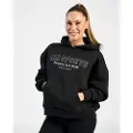MM Sports Hoodie Wmn Varsity, Black - L