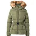 Superdry Superdrytil kvinder. W5011928A Grøn Fuji-frakke (S), Casual, Genanvendt polister, Bæredygtig