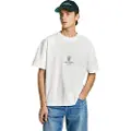 Pepe Jeans Pepe Jeanstil mænd. PM509764 Dominic kortærmet t-shirt hvid (L), Casual, Bomuld, Korte ærmer, Bæredygtig