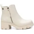 Refresh Refreshtil kvinder. 17105403-HIELO Ankelstøvler 171054 off-white -Hælhøjde: 6 cm (40), Hvid, 5-8 cm, Lynlås, Casual, Kunstlæder
