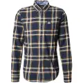 Superdry Superdrytil mænd. M4011047A Lumberjack navy skjorte (XXL), Casual, Bomuld, Lange ærmer, Blå