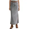 Scotch & Soda Black Denim Lang Nederdel