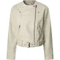 Pepe Jeans Pepe Jeanstil kvinder. PL402548 Juliette bikerjakke hvid (XS), Casual, Polyester