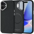 Tech-Protect iPhone 17 Tech-Protect Ion Carbon Plast Cover - MagSafe-kompatibel - Sort / sølv