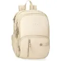 Pepe Jeans Pepe Jeansunisex. 7912131 computerrygsæk 13,3" Sprig beige (OSFA), Casual, Polyester