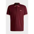 Hugo Boss BOSStil mænd. 50538185 Paddy Lux Heritage rødbrun poloshirt (M), Casual, Bomuld, Korte ærmer