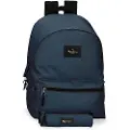Pepe Jeans Pepe Jeansunisex til børn. 6339226 Aris rygsæk + taske Navy Blue -31x44x17.5cm (OSFA), Casual, Polyester, Blå, børnetøj