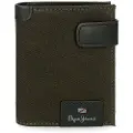 Pepe Jeans Pepe Jeansunisex. 7411232 Hilltop mørkegrøn læderpung med kliklukning (OSFA), Casual