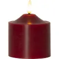 Star Trading - LED bloklys Flamme 9,5 cm - Rød - Lys - - Homeroom