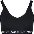 Nike Justerbar Nike Indy-sports-bh med indlæg og medium støtte til kvinder - sort