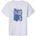 Pepe Jeans Pepe Jeanstil drenge. PB503978 Alex T-shirt hvid (4años= 80cm), Casual, Bomuld, Korte ærmer, børnetøj