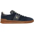 Ralph Lauren Polo Ralph Laurentil mænd. 809973707002 Heritage Aera læder-sneakers navy (41), Fast, Blonder, Casual, Blå