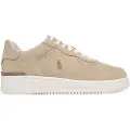 Ralph Lauren Polo Ralph Laurentil mænd. 809973704001 Masters beige træningssko i ruskind (45), Læder, 1-3 cm, Blonder, Casual