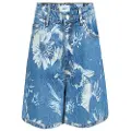 Object Printet Denimshorts