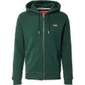 Superdry Superdrytil mænd. M2014128A Essential Zip sweatshirt grøn (L), Casual, Bomuld