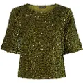 Pieces Pckam Paillet Bluse Med 2/4-ærmer