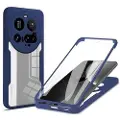Mtp Products Xiaomi 15 Ultra 360 Beskyttelse Cover - Mørkeblå / Gennemsigtig