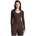 G-Star Henley Ultra Slim Body T-shirt Med Lange ærmer