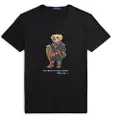 Ralph Lauren Polo Ralph Laurentil mænd. 710P00094001 Custom Slim T-shirt sort (M), Casual, Bomuld, Korte ærmer