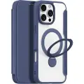 DUX iPhone 16 Pro Dux Ducis Skin X Pro Magnetisk Flip Cover - Blå