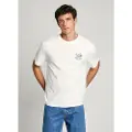 Pepe Jeans Pepe Jeanstil mænd. PM509624 Suan T-shirt hvid (XL), Casual, Korte ærmer, Økologisk bomuld, Bæredygtig