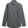 Superdry Superdrytil mænd. M4011042A Premium Check Oxford-skjorte navy (M), Casual, Bomuld, Lange ærmer, Blå