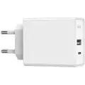 24hShop Freenet vægoplader med USB-C og USB 30W - hvid