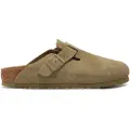 Birkenstock Boston Suede Leather Narrow Sandaler grøn