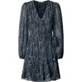 Pepe Jeans Pepe Jeanstil kvinder. PL9537721 Maisa-kjole blå (M), Casual, Viscose, Lange ærmer