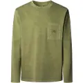 Pepe Jeans Pepe Jeanstil mænd. PM5010100 Thor grøn t-shirt (XXL), Casual, Bomuld, Lange ærmer
