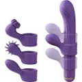 OTOUCH Magic Stick - vibrator med udskiftelige hoveder (lilla)