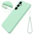 Mtp Products Samsung Galaxy S24+ Liquid Silikone Cover med Strop - Grøn