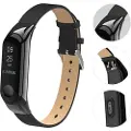 Mtp Products Xiaomi Mi Smart Band 4 Læder Rem - Sort