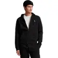Ralph Lauren Polo Ralph Laurentil mænd. 710888282001 Dobbeltstrikket sweatshirt med sort lynlås (S), Casual, Bomuld, Lange ærmer
