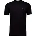 Hugo Boss BOSStil mænd. 50506373 Elastisk T-shirt sort (XL), Casual, Bomuld, Korte ærmer