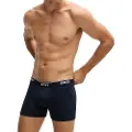 Hugo Boss BOSStil mænd. 50475282 Pakke med 3 logoboksere blå. grå, navy, navy (M), Afslappet, Bomuld