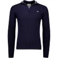 Gant Ganttil mænd. 87213 Trøje med halv lynlås navy (3XL), Casual, Bomuld, Lange ærmer, Blå