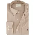 Gant Ganttil mænd. 3000200 Oxford-skjorte Regular Fit beige (M), Casual, Bomuld, Lange ærmer