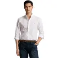 Ralph Lauren Polo Ralph Laurentil mænd. 710928255002 Skræddersyet skjorte hvid (XL), Casual, Party, Bomuld, Klassisk, Lange ærmer