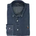 Ralph Lauren Polo Ralph Laurentil mænd. 710548539001 Skjorte 710548539001 denimblå (M), Casual, Bomuld, Lange ærmer