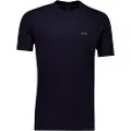 HUGO BOSS BOSStil mænd. 50506373 T-shirt Elastisk marineblå (XL), Casual, Bomuld, Korte ærmer