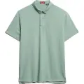 Superdry Superdrytil mænd. M1110440A Essential grøn strikket poloshirt (L), Casual, Bomuld, Korte ærmer