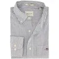 Gant Ganttil mænd. 3000230 Regular Fit Oxford-skjorte i blå fine striber (M), Casual, Bomuld, Klassisk, Lange ærmer