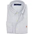 Ralph Lauren Polo Ralph Laurentil mænd. 710792041004 Custom Fit Oxford-skjorte bl (L), Blå, Casual, Party, Bomuld, Klassisk, Lange ærmer
