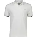 Gant Ganttil mænd. 2062034 Pique polo shirt med hvid piping (S), Casual, Bomuld, Korte ærmer