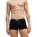 Hugo Boss BOSStil mænd. 50475274 Pakke med 3 boksershorts grå, sort (XXL), Afslappet, Bomuld