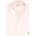 Gant Ganttil mænd. 3000121 Regular Fit kortærmet skjorte i pink poplin gingham (M), Casual, Bomuld, Korte ærmer